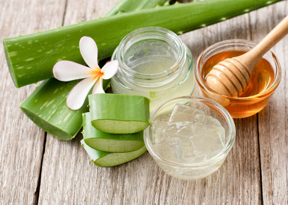 Aloe vera jel aur honey