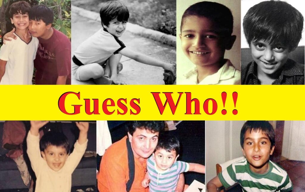 Can you Guess the Bollywood Actors by their childhood pictures?