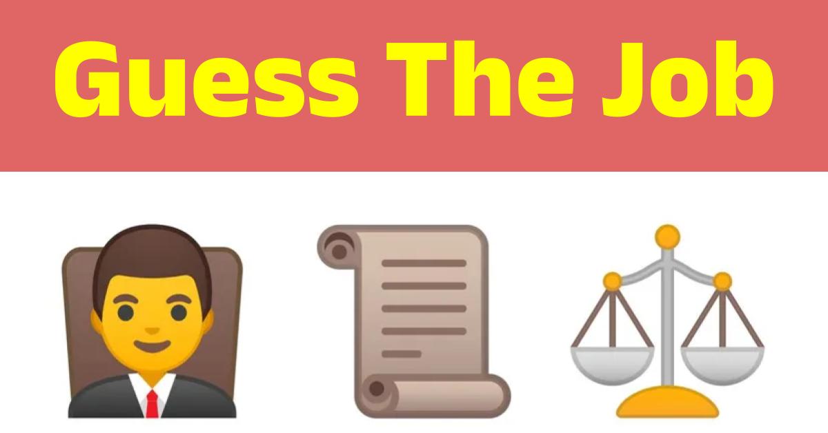 Can You Guess the Job From These Emojis