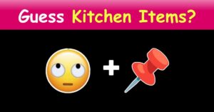 "Guess the Kitchen Item by Emoji Challenge "