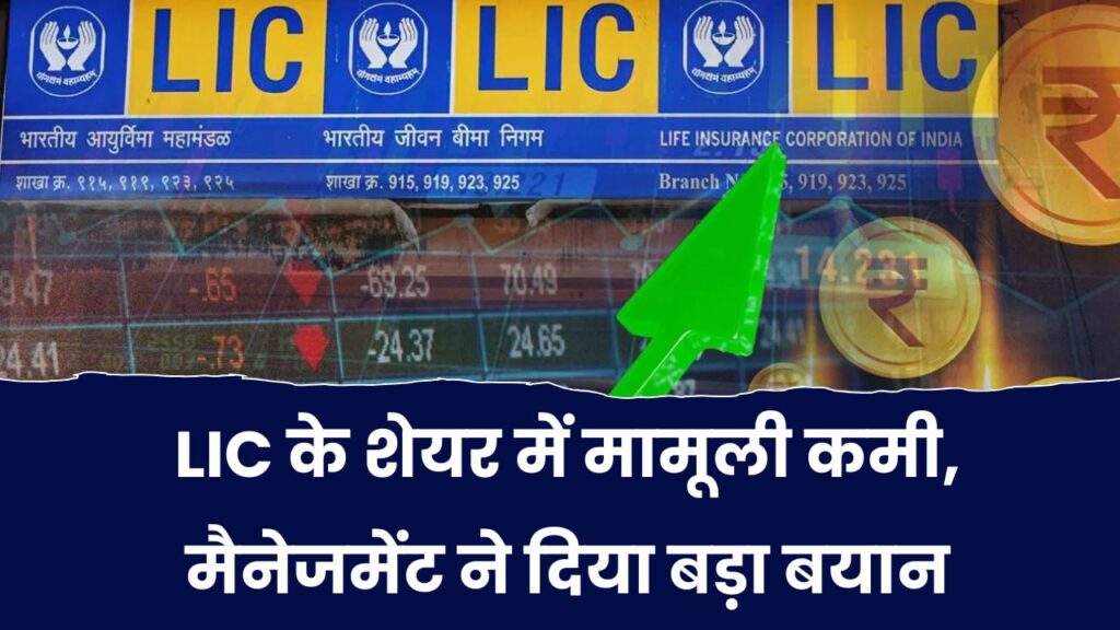 LIC Share Update: शेयर में हल्की गिरावट पर मैनेजमेंट बोला, घबराने की जरूरत नहीं, प्रॉफिटेबल ग्रोथ जारी रहेगी