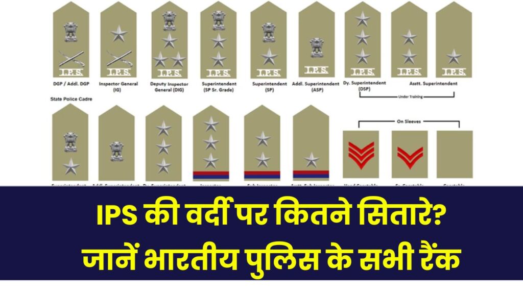 Police Ranks India: पुलिस की वर्दी और रैंक कैसे पहचानें? क्या आपको पता है IPS की वर्दी पर कितने स्टार होते हैं?