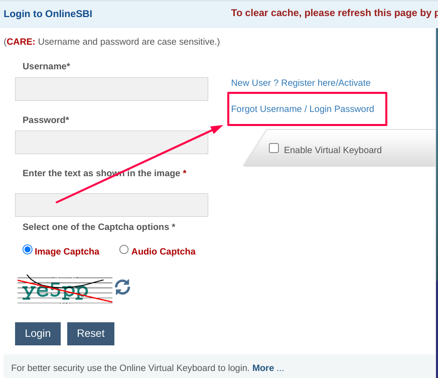 SBI Login