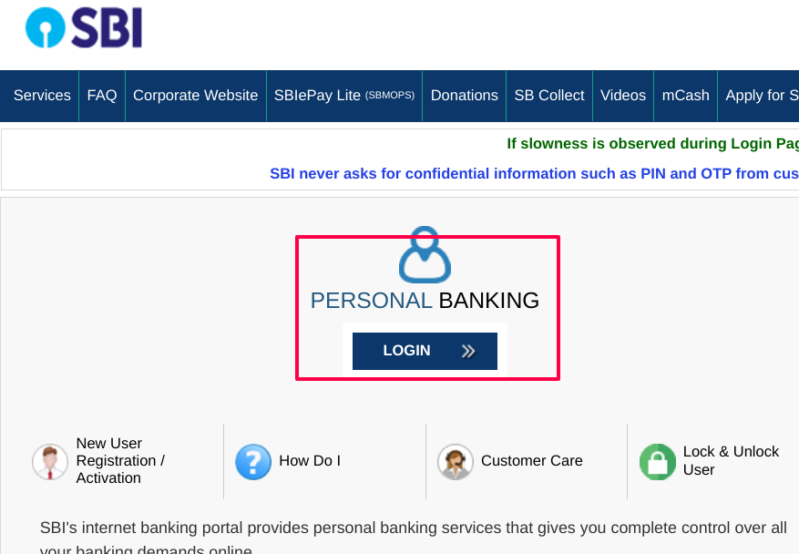 SBI Net Banking