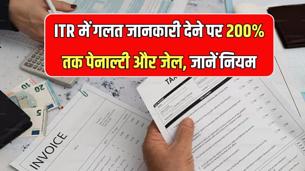 Income Tax Return 2025: ITR में गलत जानकारी देने पर 200% तक पेनाल्टी और जेल, जानें नियम