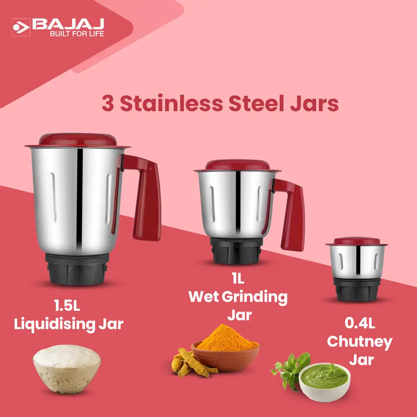 Bajaj GX-75 Mixer Grinder पावरफुल 750W वाला ऑप्शन