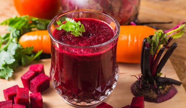 Beetroot and carrot juice
