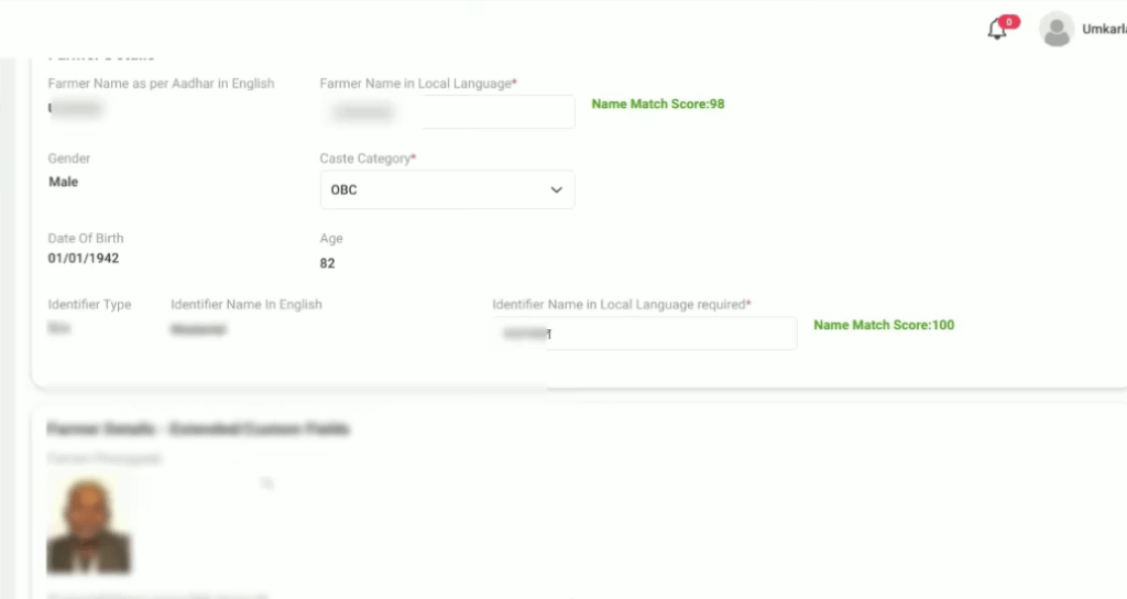 Farmer ID Registration