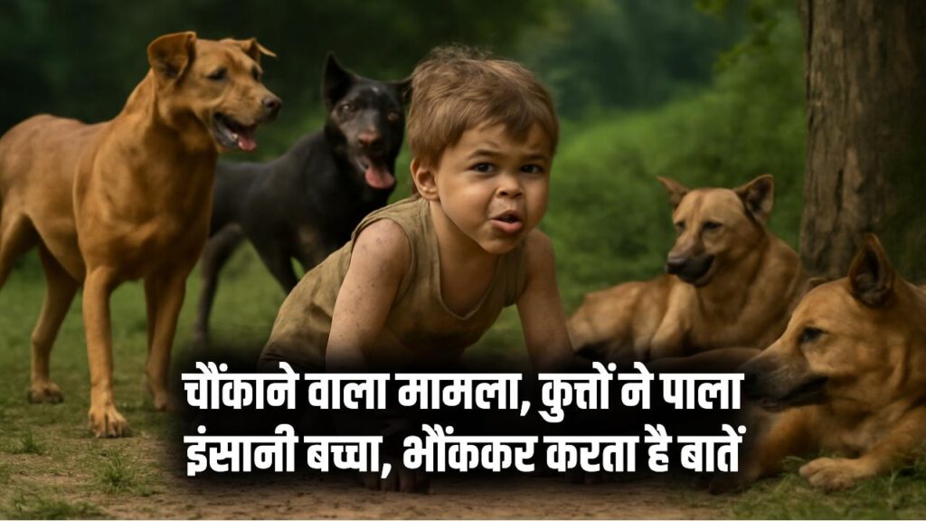 चौंकाने वाला मामला, कुत्तों ने पाला इंसानी बच्चा, भौंककर करता है बातें