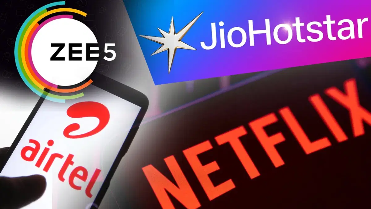 Netflix, Prime Video, Zee5 और JioHotstar फ्री! Airtel इन रिचार्ज पर दे रहा धमाकेदार ऑफर्स