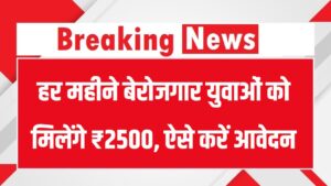 Berojgari Bhatta Yojana: हर महीने बेरोजगार युवाओं को मिलेंगे ₹2500, ऐसे करें आवेदन