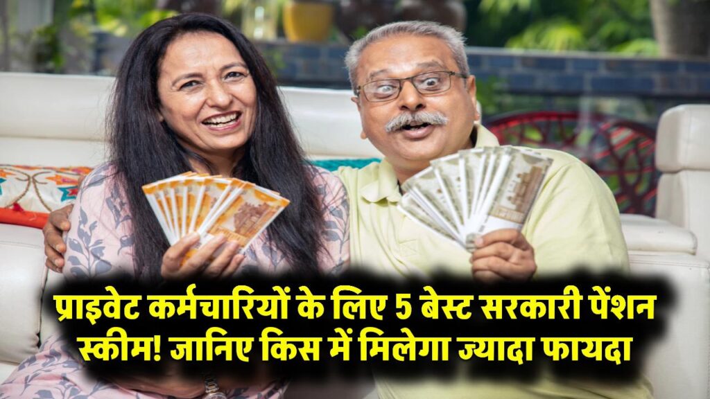 प्राइवेट कर्मचारियों के लिए बेस्ट 5 सरकारी पेंशन स्कीम किसमें मिलेगा सबसे ज्यादा फायदा?