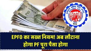 EPFO का सख्त नियम: झूठ बोलकर निकाला PF का पैसा तो लौटाना पड़ेगा पूरा अमाउंट 1 EPFO का सख्त नियम: झूठ बोलकर निकाला PF का पैसा तो लौटाना पड़ेगा पूरा अमाउंट