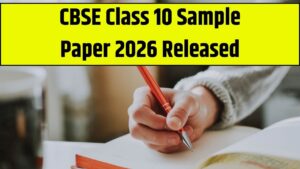 CBSE Class 10 Sample Paper 2026 Released: CBSE ने जारी किए क्लास 10 के सैंपल पेपर 2025–26, फ्री PDF व सॉल्यूशन डाउनलोड करें यहां