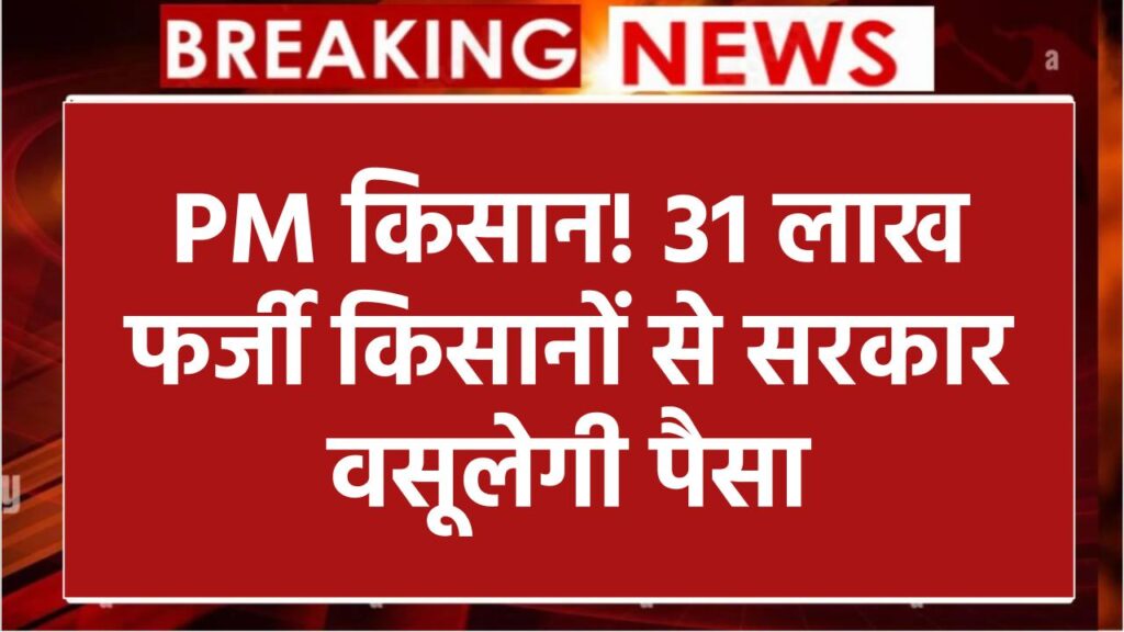 PM Kisan Yojana: 31 लाख फर्जी किसानों की लिस्ट तैयार, पति-पत्नी दोनों ले रहे थे पैसा, अब वापस वसूलेगी सरकार
