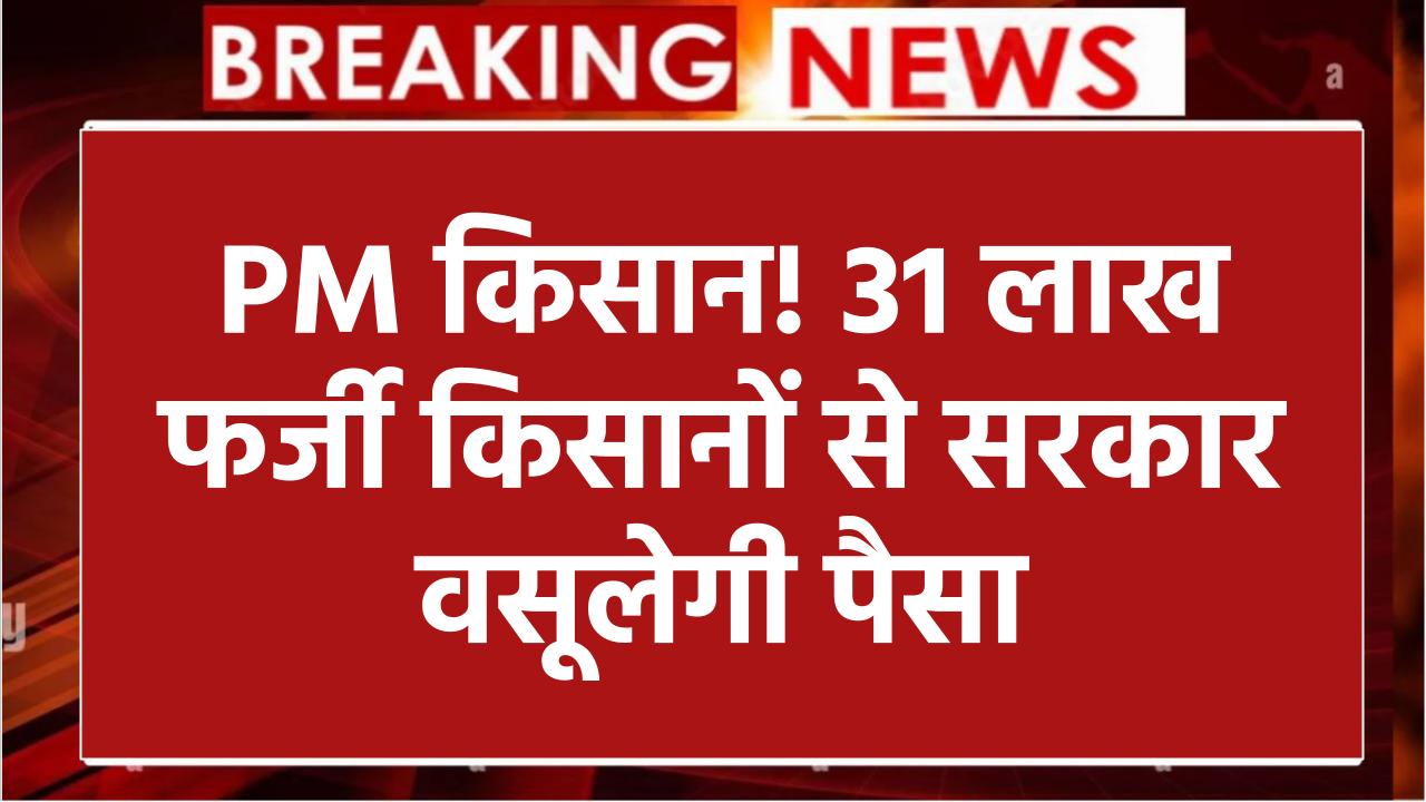 PM Kisan Yojana: 31 लाख फर्जी किसानों की लिस्ट तैयार, पति-पत्नी दोनों ले रहे थे पैसा, अब वापस वसूलेगी सरकार