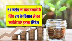 ₹1 करोड़ का फंड बनाना चाहते हैं? जानिए उम्र के हिसाब से हर महीने SIP में कितना निवेश करें