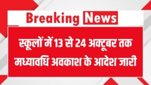 School Holiday: स्कूलों में 13 से 24 अक्टूबर तक मध्यावधि अवकाश के आदेश जारी, प्राइवेट स्कूलों को मिली सख्त चेतावनी