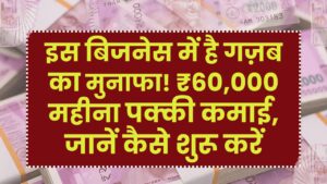 Business Idea: इस बिजनेस में है गज़ब का मुनाफा! ₹60,000 महीना पक्की कमाई, जानें कैसे शुरू करें