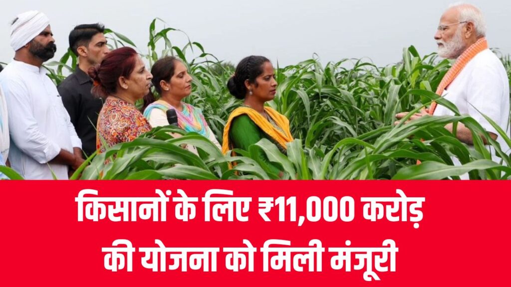 मोदी सरकार का तोहफा! किसानों के लिए ₹11,000 करोड़ की योजना को मिली मंजूरी, जानें पूरी डिटेल