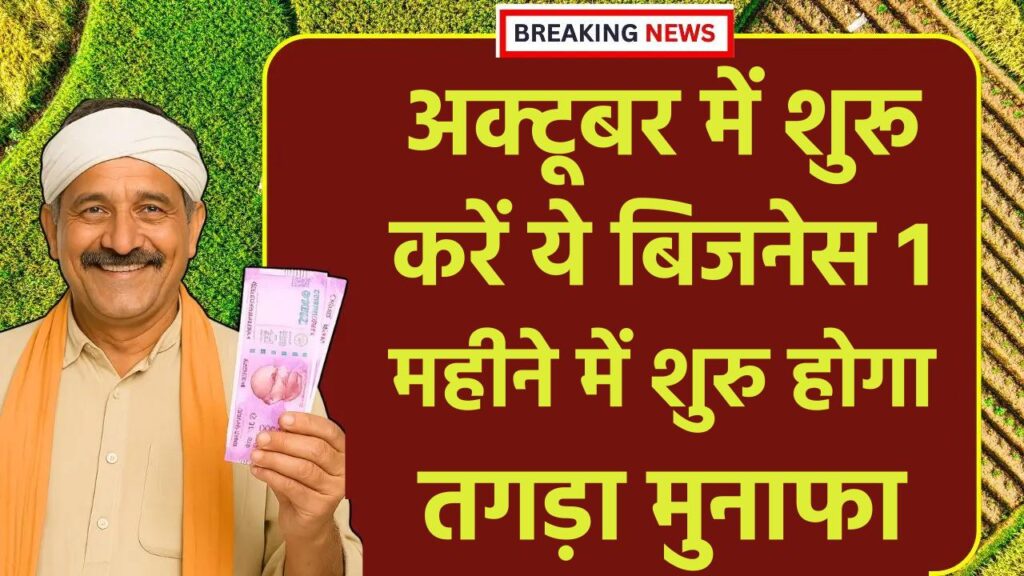 Business Idea:अक्टूबर में शुरू करें ये बिजनेस 1 महीने में होगा तगड़ा मुनाफा