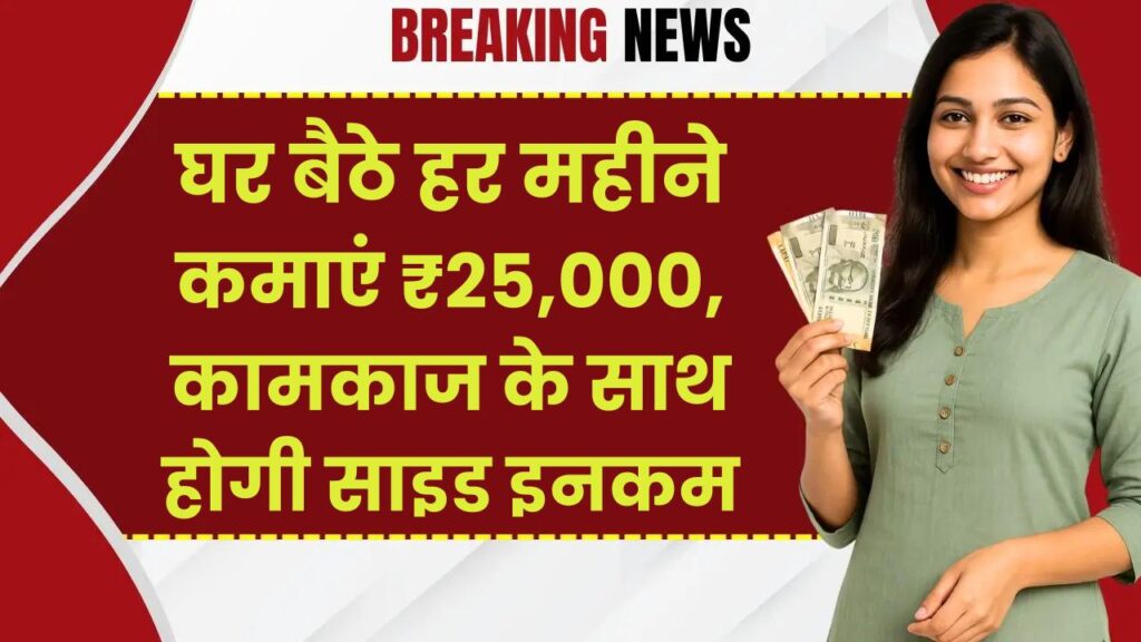 Online Work Idea: घर बैठे हर महीने कमाएं ₹25,000, कामकाज के साथ होगी साइड इनकम