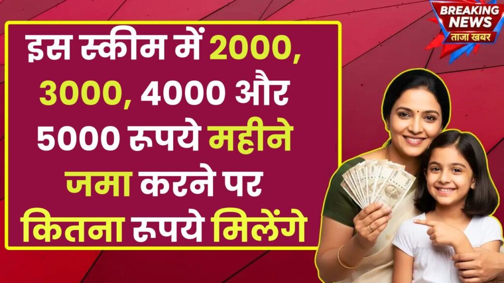 Sukanya Samriddhi Yojana 2025: इस स्कीम में 2000, 3000, 4000 और 5000 रूपये महीने जमा करने पर कितना रूपये मिलेंगे