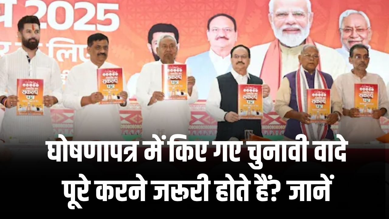 घोषणापत्र में किए वादे पूरे न करने पर सजा होती है क्या? जानें नियम और हकीकत