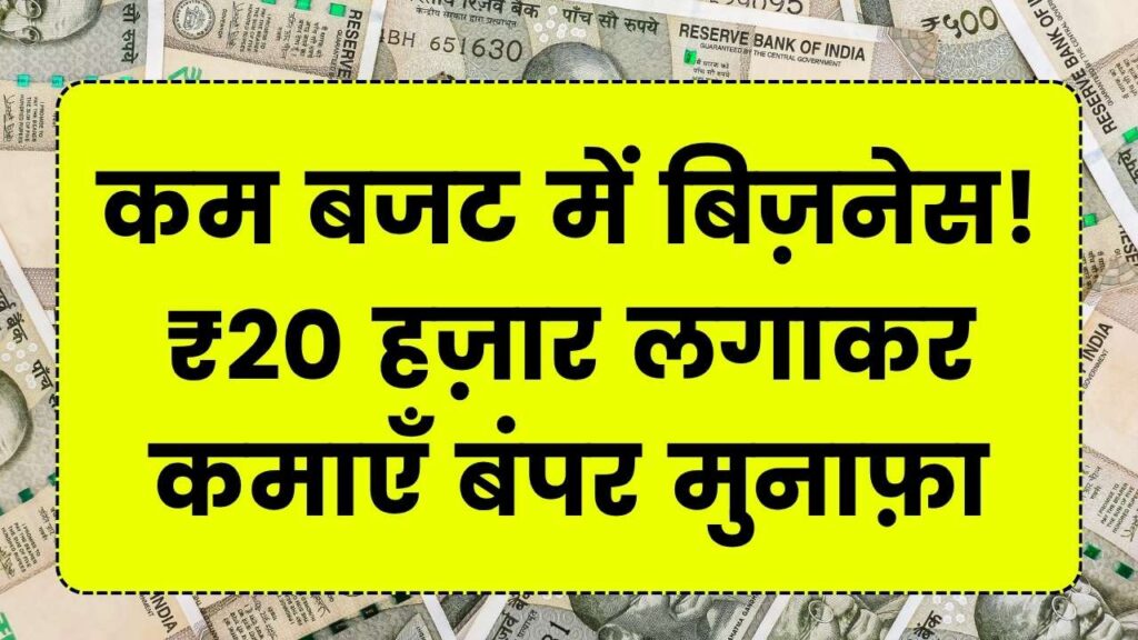 ₹20,000 में शुरू करें यह शानदार बिजनेस, शानदार कमाई पाएं