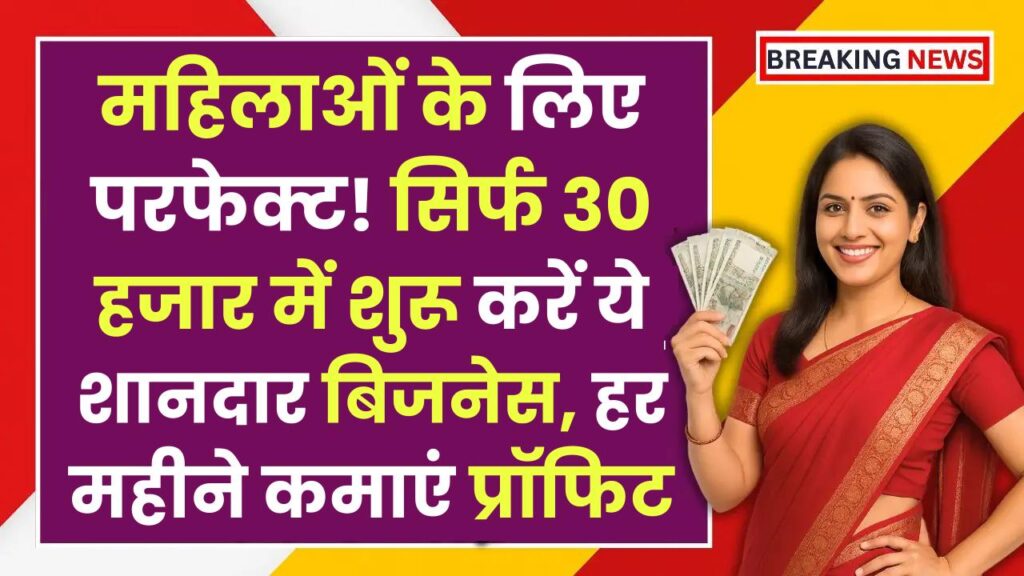 Business Idea: महिलाओं के लिए परफेक्ट! सिर्फ 30 हजार में शुरू करें ये शानदार बिजनेस, हर महीने कमाएं तगड़ा प्रॉफिट