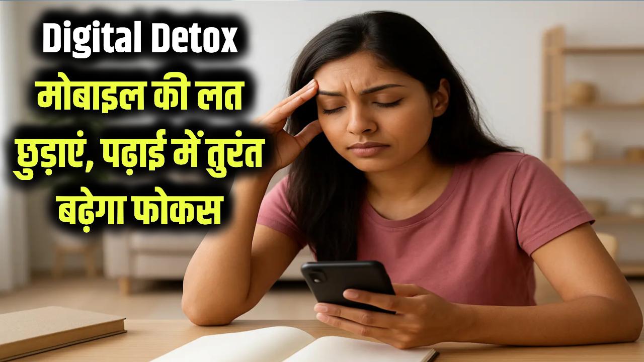 Digital Detox: मोबाइल की लत ने कर दिया है पढ़ाई से दूर? 'डिजिटल डिटॉक्स' का ये फॉर्मूला अपनाएं, तुरंत दिखेगा असर