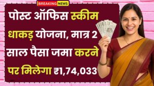 Post Office Scheme: धाकड़ योजना, मात्र 2 साल पैसा जमा करने पर मिलेगा ₹1,74,033 रूपये