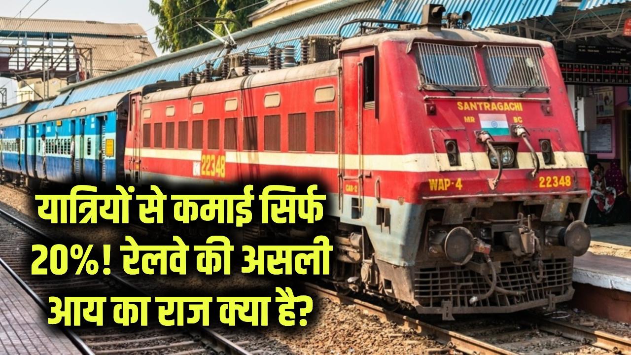 रेलवे यात्रियों से कमाता है केवल 20%, रेलवे की सबसे बड़ी कमाई कहाँ से होती है? बाकी खर्च कैसे पूरे होते हैं?