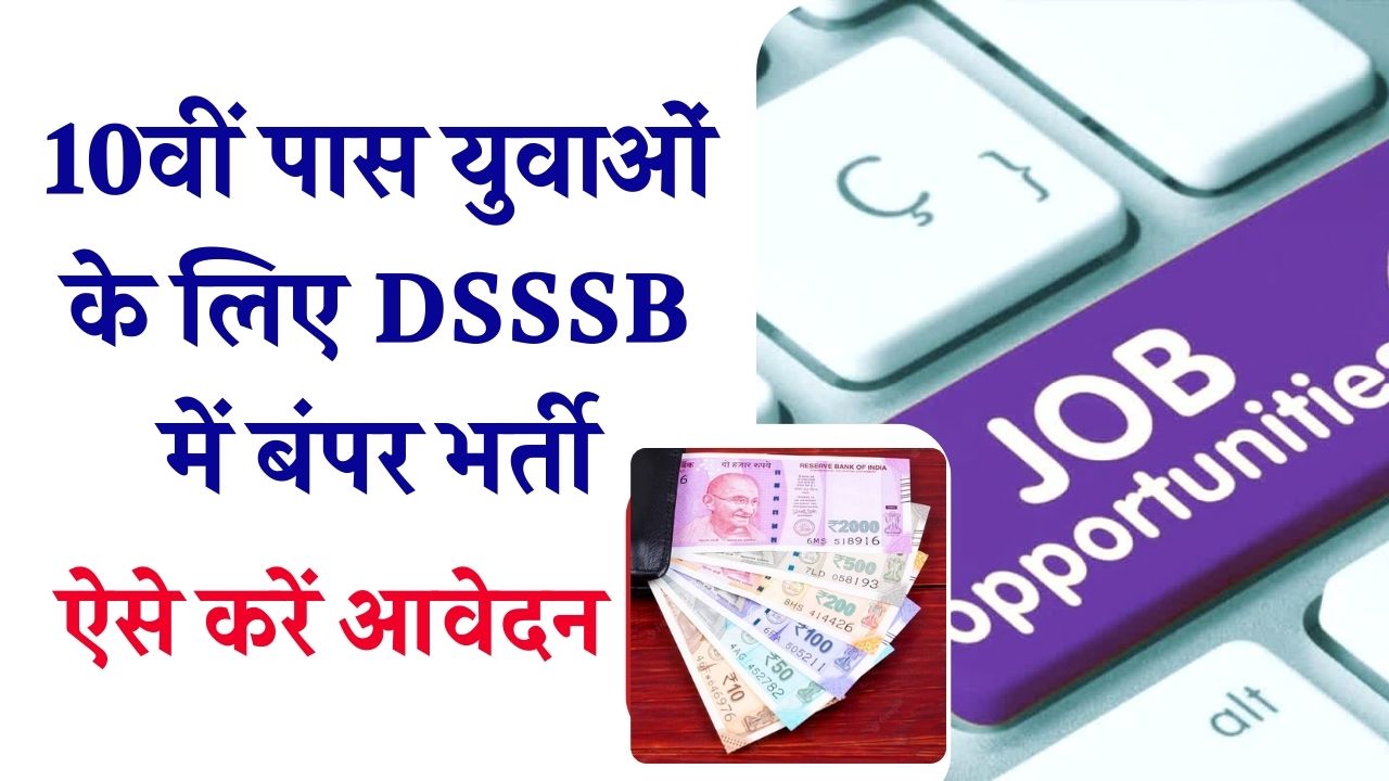 10वीं पास युवाओं के लिए DSSSB में बंपर भर्ती! 700 से ज्यादा पदों पर निकली वेकेंसी, बिना देरी किए ऐसे करें आवेदन