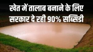 खेत में तालाब बनाने के लिए सरकार दे रही 90% सब्सिडी, जानें कैसे करें ऑनलाइन आवेदन
