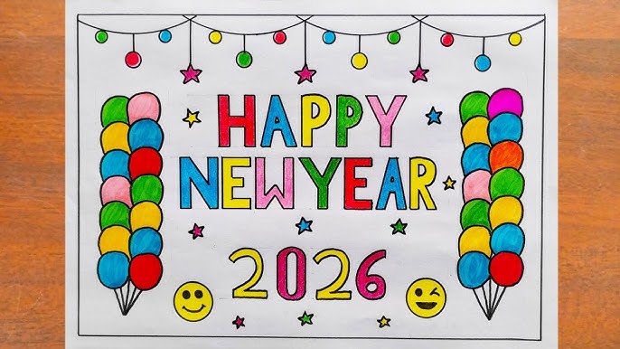 Creative New Year: न्यू ईयर 2026 पर बनाएं ये शानदार पोस्टर और ड्राइंग! स्कूल कॉम्पिटिशन में मिलेगा पहला इनाम, यहाँ देखें आसान आइडियाज 3 New Year Poetry