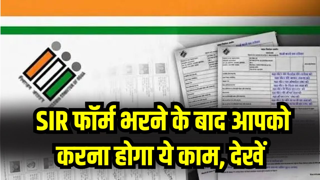 SIR फॉर्म भरने के बाद आपको क्या करना है? कौन से कागज रखने हैं तैयार, देखें
