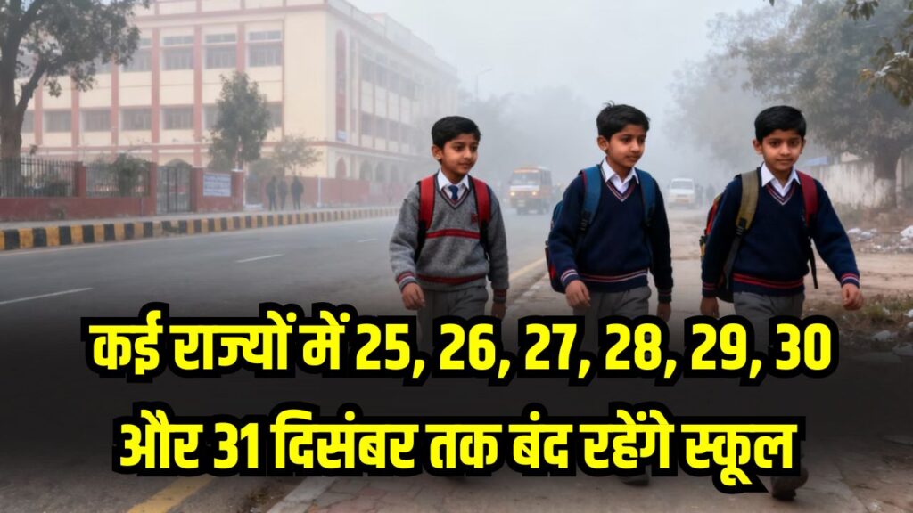 Winter School Holiday Alert: कई राज्यों में 25, 26, 27, 28, 29, 30 और 31 दिसंबर तक स्कूल बंद, छात्रों को बड़ी राहत