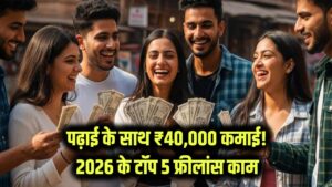 पढ़ाई के साथ ₹40,000 कमाई! 2026 के टॉप 5 फ्रीलांस काम