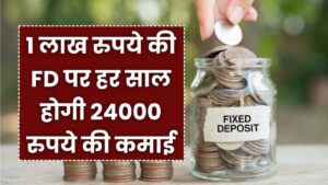 ₹1 लाख की FD पर हर साल ₹24,000 कमाई! लेकिन यह फायदा सिर्फ इसी कैटेगरी को मिलेगा