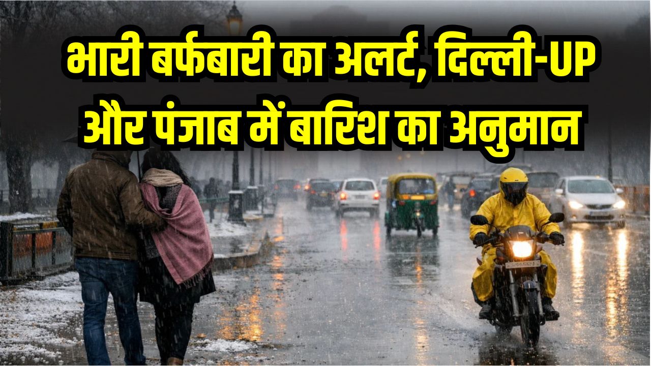 North India Weather Alert: भारी बर्फबारी का अलर्ट, दिल्ली-UP और पंजाब में बारिश का अनुमान; जानें अगले 48 घंटों का मौसम अपडेट