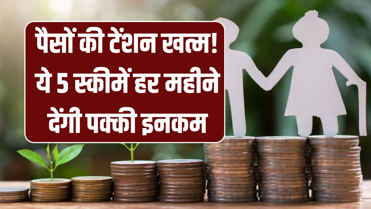 रिटायरमेंट के बाद पैसों की टेंशन खत्म! ये 5 स्कीमें हर महीने देंगी पक्की इनकम, जानें कौन-सी आपके काम की