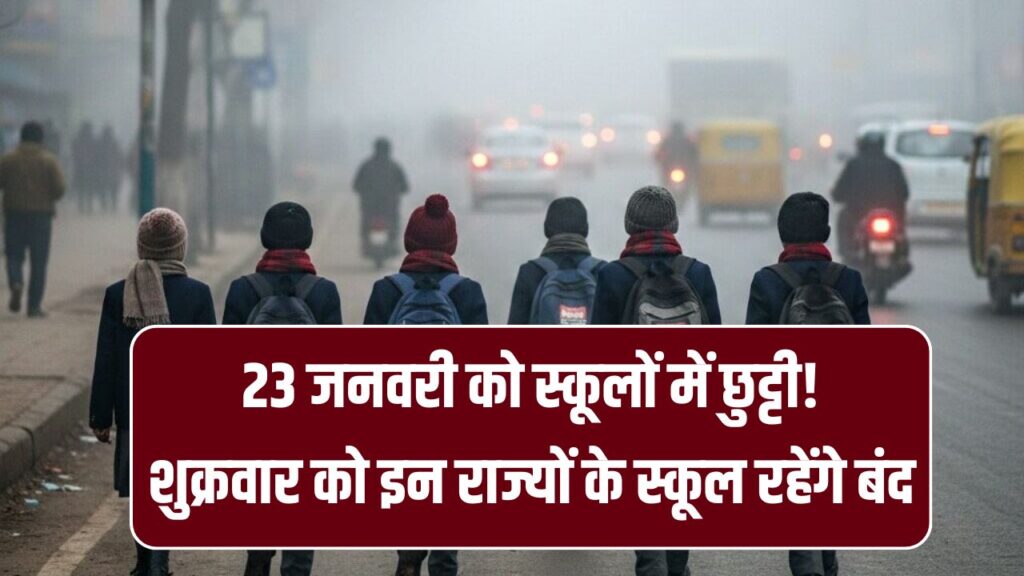 School holiday: 23 जनवरी को स्कूलों में छुट्टी! शुक्रवार को इन राज्यों के स्कूल रहेंगे बंद