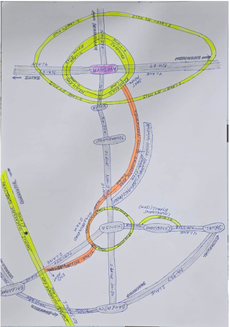 UP New Highway Route Map