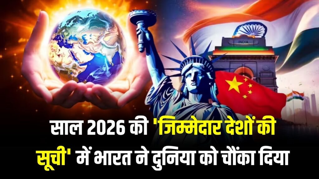 World Responsible Nations: जिम्मेदार देशों की लिस्ट में भारत ने मारी बाजी! अमेरिका और चीन को पीछे छोड़ 16वें स्थान पर पहुँचा भारत; टॉप-10 से बड़े देश गायब।