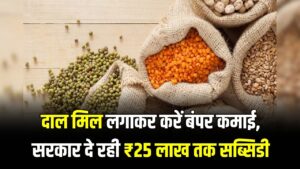 खुद की दाल मिल लगाएं और कमाएं बंपर मुनाफा! सरकार देगी ₹25 लाख तक की सब्सिडी; दलहन खेती पर ₹10,000 प्रति एकड़ बोनस।