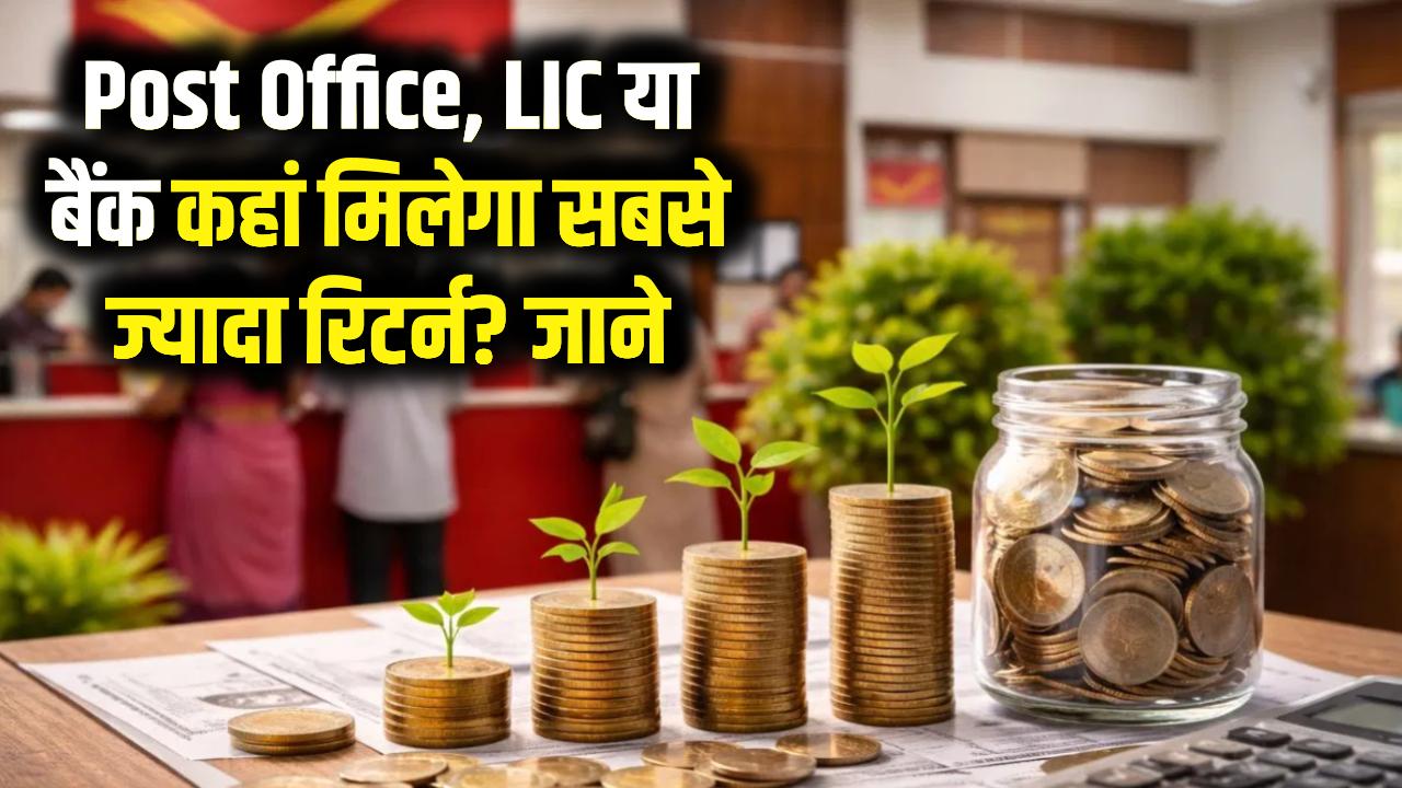 पैसा कहां बनेगा डबल? Post Office, LIC या बैंक; जानें सबसे ज्यादा रिटर्न वाली स्कीम