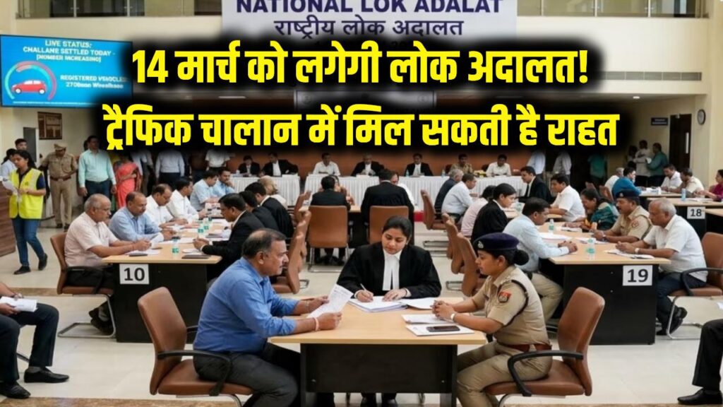 भारी ट्रैफिक चालान से मिलेगी मुक्ति! 14 मार्च को लोक अदालत में माफ होगा जुर्माना; जानें पूरी प्रक्रिया