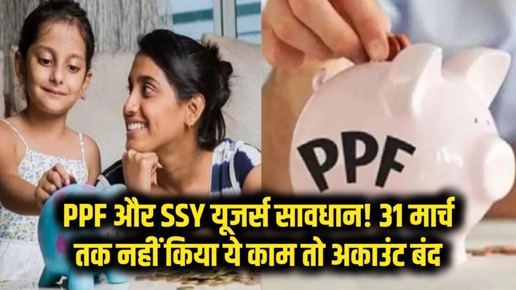 PPF और SSY खाताधारकों के लिए चेतावनी! 31 मार्च तक नहीं किया ये काम तो बंद हो जाएगा अकाउंट