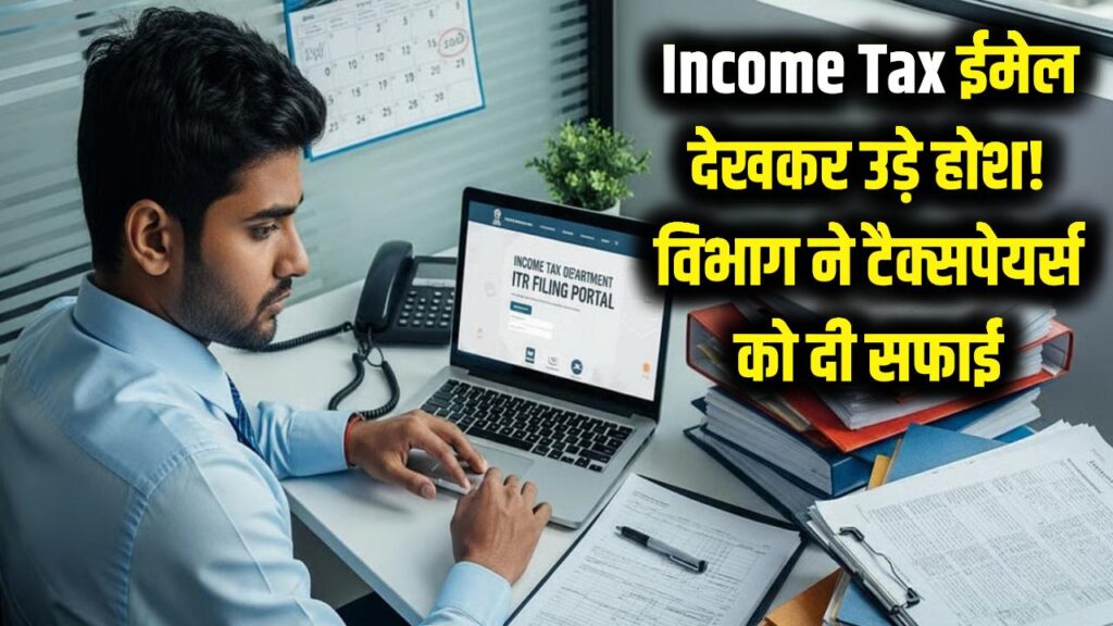 Income Tax का ईमेल देखकर उड़े होश! घबराएं नहीं, विभाग ने टैक्सपेयर्स को दी बड़ी सफाई